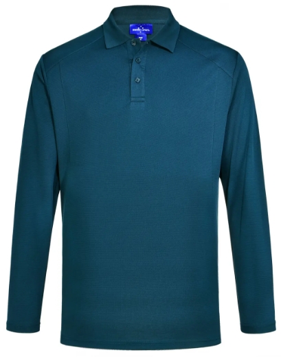 Picture of Winning Spirit, Mens Bamboo Charcoal L/S Polo